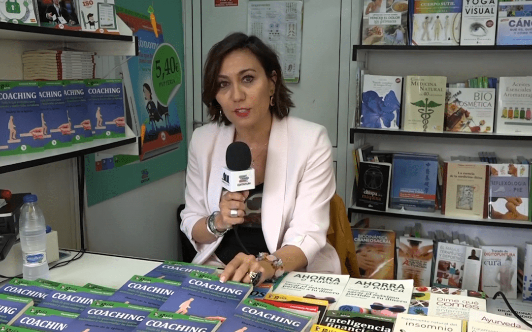 Beatriz de la Iglesia, autora del GuíaBurros: Coaching, entrevistada durante la FLM18