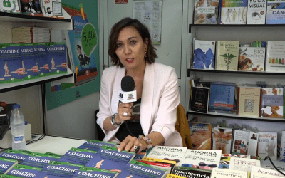 Beatriz de la Iglesia, autora del GuíaBurros: Coaching, entrevistada durante la FLM18